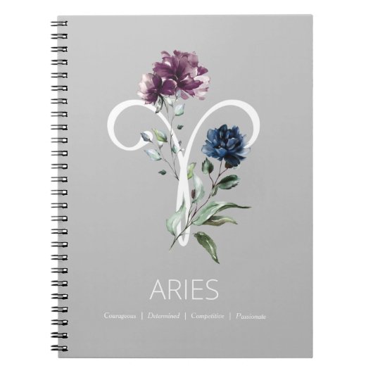 Zodiac Star Sign Aries Notitieboek (Voorkant)