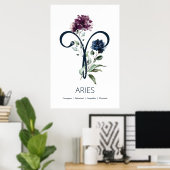 Zodiac Star Sign Aries Poster (Thuiskantoor)