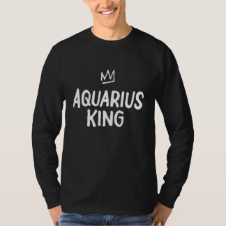 Zodiac Star Sign Astrology Horoscope   King Aquari T-shirt