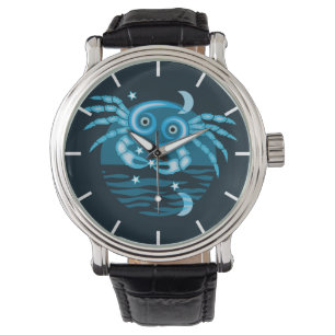 Zodiac Star Sign - Cancer Symbol Watch Horloge