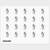 Zodiac Star Sign Gemini Ronde Sticker (Vel)
