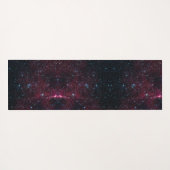 Zodiac Star Sign Pisces Fish Monogram Glitter Yogamat (Achterkant (horizontaal))