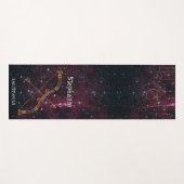 Zodiac Star Sign Sagittarius Monogram Glitter Yogamat (Voorkant (horizontaal))