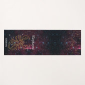 Zodiac Star Sign Scorpio Monogram Glitter Yogamat (Voorkant (horizontaal))