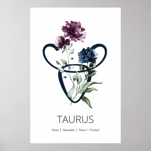Zodiac Star Sign Taurus Poster (Voorkant)