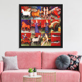 Zodiac Star-signalen Alle twaalf - accessoires Canvas Afdruk (Insitu (Woonkamer))