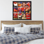Zodiac Star-signalen Alle twaalf - accessoires Canvas Afdruk (Insitu (Slaapkamer))