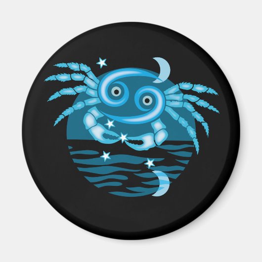 Zodiac Star-teken - kankersymbool Magneet (Voorkant)