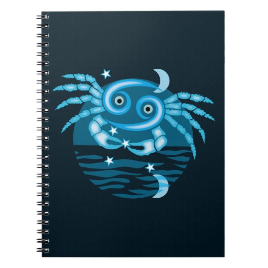 Zodiac Star-teken - kankersymbool Notitieboek (Voorkant)