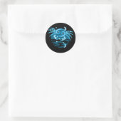 Zodiac Star-teken - kankersymbool Ronde Sticker (Tas)