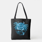 Zodiac Star-teken - kankersymbool Tote Bag (Achterkant)