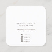 Zodiac Stars Astrology Earring Display Vierkante Visitekaartje (Achterkant)