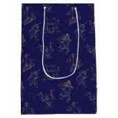Zodiac Stars in the Sky, Festive Constellations Medium Cadeauzakje (Achterkant)