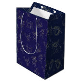 Zodiac Stars in the Sky, Festive Constellations Medium Cadeauzakje (Achterkant Gekanteld)
