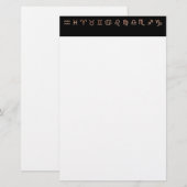 Zodiac Stationery Briefpapier (Voorkant / Achterkant)