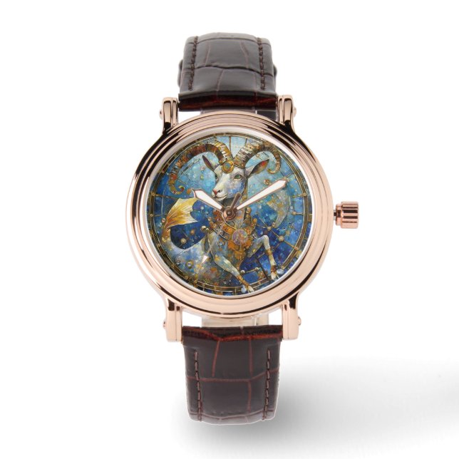 Zodiac - Steenbok de Zee Geit Horloge (Voorkant)