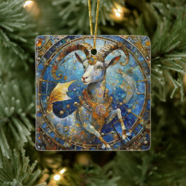 Zodiac - Steenbok de Zee Geit Keramisch Ornament