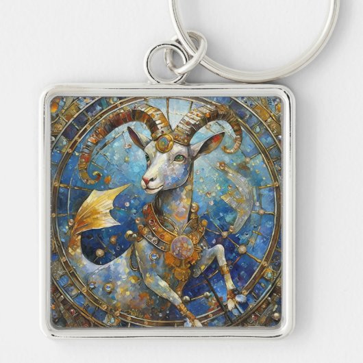 Zodiac - Steenbok de Zee Geit Sleutelhanger (Voorkant)