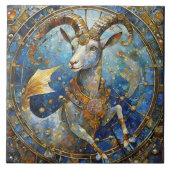 Zodiac - Steenbok de Zee Geit Tegeltje (Voorkant)