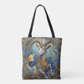 Zodiac - Steenbok de Zee Geit Tote Bag (Achterkant)