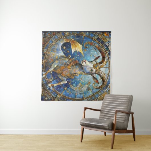 Zodiac - Steenbok de Zee Geit Wandkleed (In Situ (horizontaal))