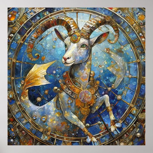 Zodiac - Steenbok de Zeegeit Poster (Voorkant)