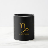 Zodiac Steenbok Goudgeel  Mok (Midden)