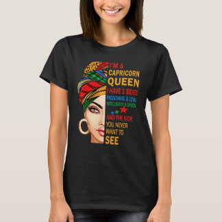 Zodiac Steenbok Queen shirt verjaardagscadeau voor