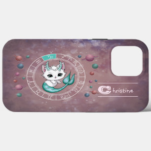 Zodiac Steenbok Schattigee Kat Wiel Planet Astrolo Case-Mate iPhone Case