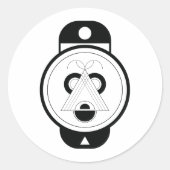 Zodiac Steenbok Varken  Ronde Sticker (Voorkant)