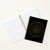 Zodiac ster sign horoscope constellations map gold notitieboek (Binnen)