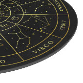 Zodiac ster sign horoscope constellations map gold snijplank (Hoek)
