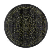 Zodiac ster sign horoscope constellations map gold snijplank (Voorkant)