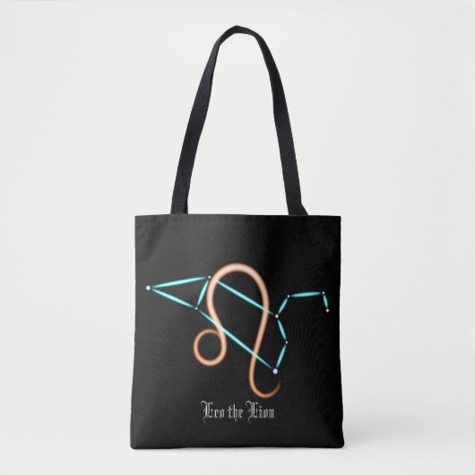 Zodiac Sterrenbeeld Leeuw Boodschappentas Tote Bag (Voorkant)