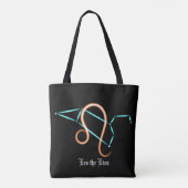 Zodiac Sterrenbeeld Leeuw Boodschappentas Tote Bag (Achterkant)