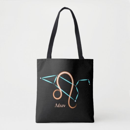Zodiac Sterrenbeeld Leeuw Boodschappentas Tote Bag (Voorkant)