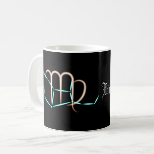 Zodiac sterrenbeeld Maagd Koffiemok (Voorkant links)