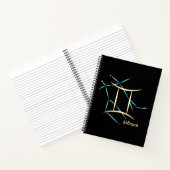 Zodiac Sterrenbeeld Tweelingen Notitieboek (Binnen)