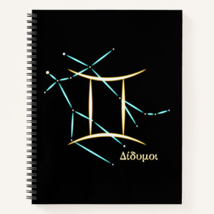 Zodiac Sterrenbeeld Tweelingen Notitieboek