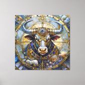 Zodiac - Stier de stier Canvas Afdruk (Voorkant)