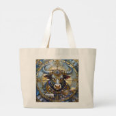 Zodiac - Stier de stier Grote Tote Bag (Achterkant)