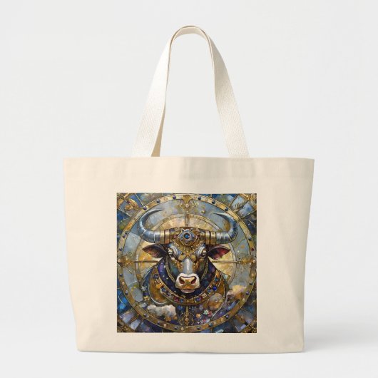 Zodiac - Stier de stier Grote Tote Bag (Voorkant)