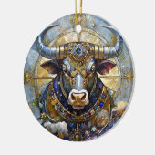 Zodiac - Stier de stier Keramisch Ornament (Links)