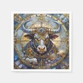 Zodiac - Stier de stier Servet (Voorkant)