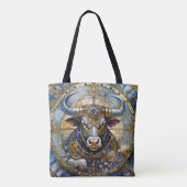 Zodiac - Stier de stier Tote Bag (Achterkant)