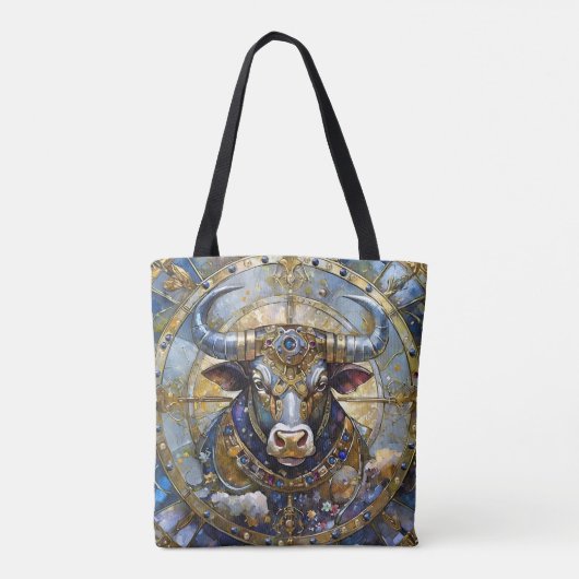 Zodiac - Stier de stier Tote Bag (Achterkant)