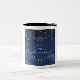 Zodiac - Stier - Koffiemok Tweekleurige Koffiemok