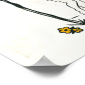 Zodiac Style Toile Art met de Maagd Maiden Poster (Hoek)