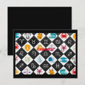 Zodiac Sun Sign Astrology Calendar Thunder_Cove Briefkaart (Voorkant / Achterkant)