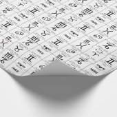 Zodiac Sun Sign Astrology Calendar Thunder_Cove Cadeaupapier (Hoek)